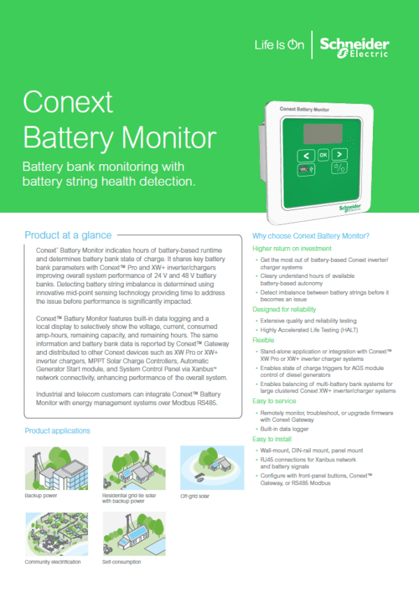 Schneider Electric Conext Battery Monitor - Image 2