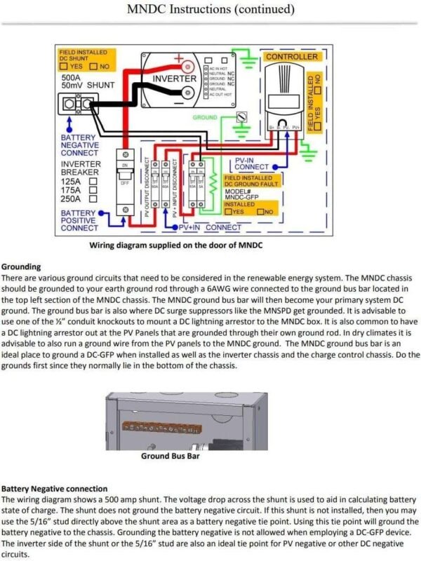 MidNite DC Solar Breaker Box w/ 250A Breaker - Image 4
